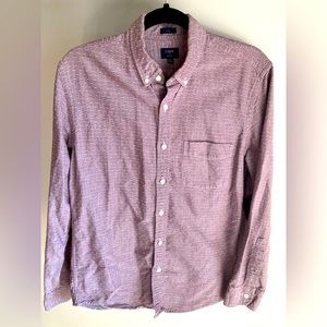 J. Crew Slim Oxford Button Down Shirt Maroon (M)